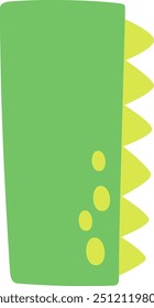 1 Ilustración vectorial de dígitos de estilo dinosaurio