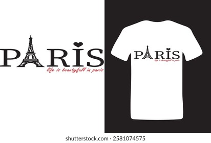 1. Elegant Paris Typography Logo Design for T-Shirt and Branding


2. Stylish Paris Text Design with Eiffel Tower for Fashion Apparel


3. Paris Themed Vector Illustration for Clothing and Merchandise