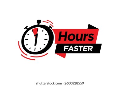 1 hours faster vector, time for action template