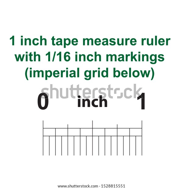 1 inch measurement ruler