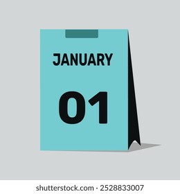 1 de janeiro calendário ícone vetor gráfico design ilustração fundo.