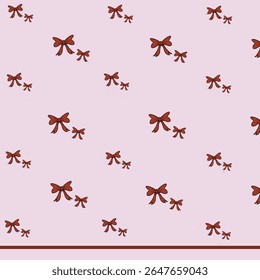 1 july 2025, illustration vector of simple red ribbon pattern design with cartoon character - illustration design by nurdal