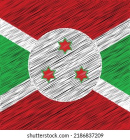 1 July Burundi Independence Day Flag Design