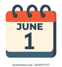 1 june calendar vector on white background
Vector calendar with date - Powered by Shutterstock - Get 15% off with code: PIKWIZARD15