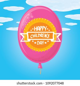 1 june international childrens day background. happy Children day greeting card. kids day poster