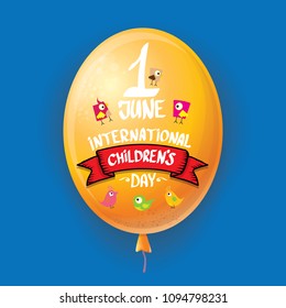 1 june international childrens day background. happy Children day greeting card. kids day poster