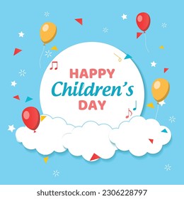 1 june international childrens day background. happy Children day greeting card. kids day poster