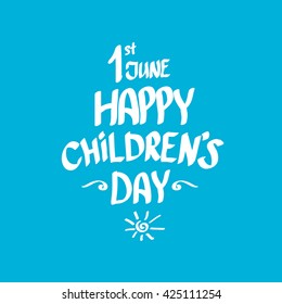 1 june international childrens day background. happy Children day greeting card. kids day poster