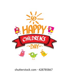 1 June International Childrens Day Background. Happy Children Day Greeting Card. Kids Day Poster. Children Day Banner