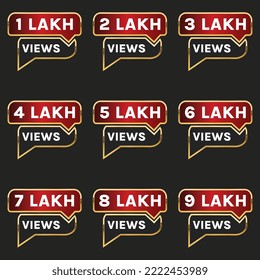 1 lakh to 9 lakh plus views celebration clipart 100k views label 
