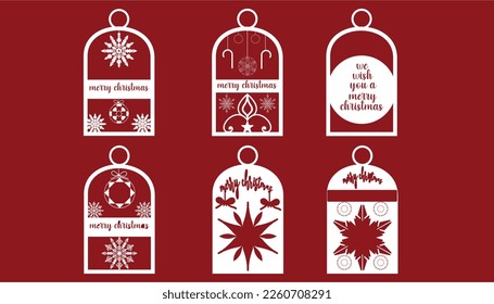 1 layer hanging Christmas gift card decoration bundle