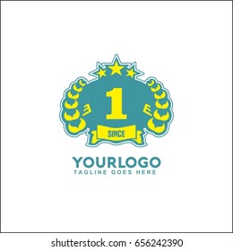 1 letter business corporate abstract faster vector logo design template