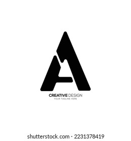 A 1 letter modern monogram logo