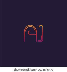 A 1 Letter and Number logo icon vector template. 
