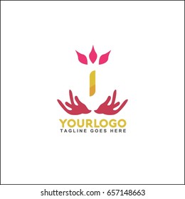 1 letter vector set of trendy linear icon and logo design. Massage center and relax brand identity