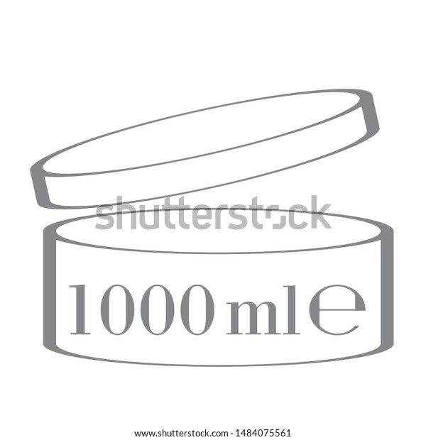 1 Liter L Sign Lmark Estimated Stock Vector Royalty Free