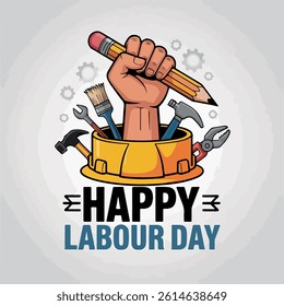 1 May international workers day poster design