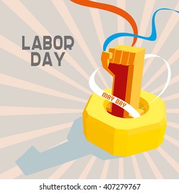 1 May International Worker's Day. May first labor day