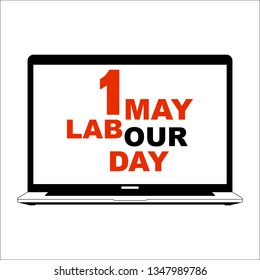 1 may labour day poster,vector illustration, flat style