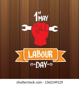 1 may - labour day. vector labour day poster or banner 