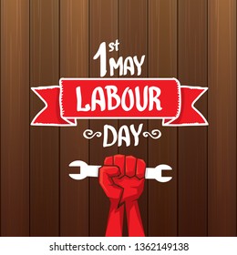 1 may - labour day. vector labour day poster or banner 