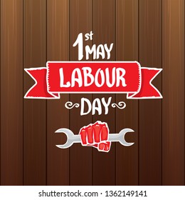 1 may - labour day. vector labour day poster or banner 