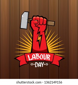 1 may - labour day. vector labour day poster or banner 