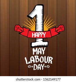 1 may - labour day. vector labour day poster or banner 