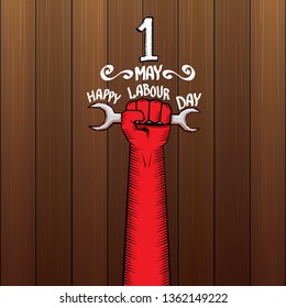 1 may - labour day. vector labour day poster or banner 