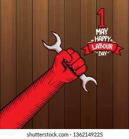 1 may - labour day. vector labour day poster or banner 