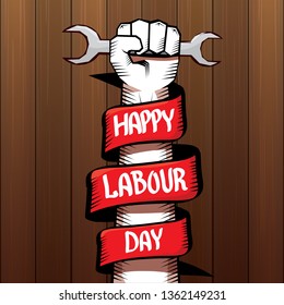 1 may - labour day. vector labour day poster or banner 