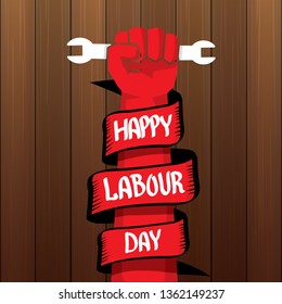 1 may - labour day. vector labour day poster or banner 