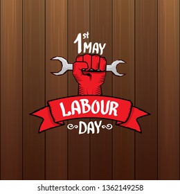 1 may - labour day. vector labour day poster or banner 