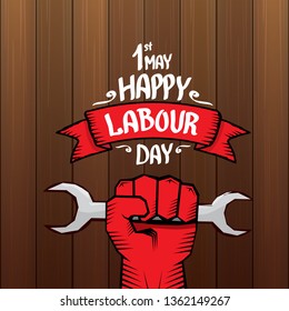 1 may - labour day. vector labour day poster or banner 