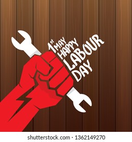 1 may - labour day. vector labour day poster or banner 