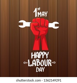 1 may - labour day. vector labour day poster or banner 