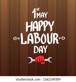 1 may - labour day. vector labour day poster or banner 