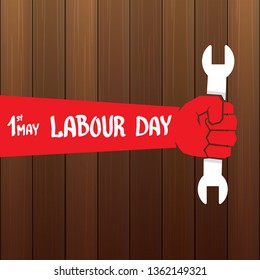 1 may - labour day. vector labour day poster or banner 