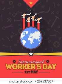 1 May Worker's Day Poster Flyer