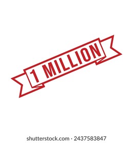 1 Million Rubber stamp Design art Illustration 