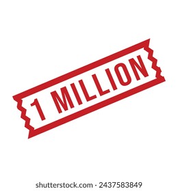 1 Millón de sellos de goma Ilustración de arte de diseño 