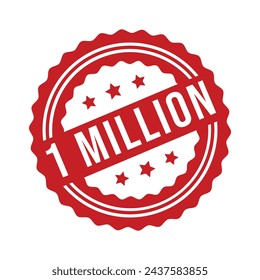 1 Million Rubber stamp Design art Illustration 