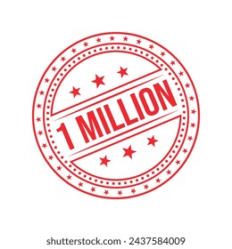 1 Million Rubber stamp Design art Illustration 