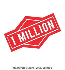 1 Million Rubber stamp Design art Illustration 