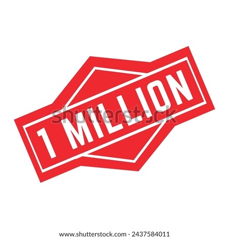 1 Million Rubber stamp Design art Illustration 