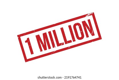 1 Million Rubber Stamp Seal Vector