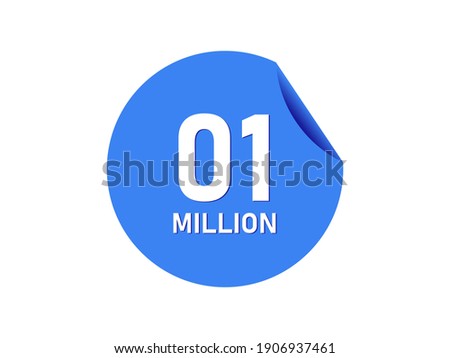 1 million texts on the blue sticker