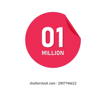 1 Million Texts On The White Background