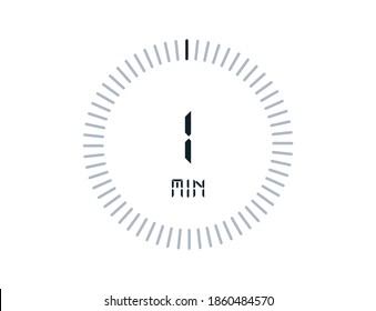 1 minutes timers Clocks, Timer 1 min icon