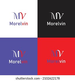 1. MV ( MORELVIN ) LOGO DESIGN